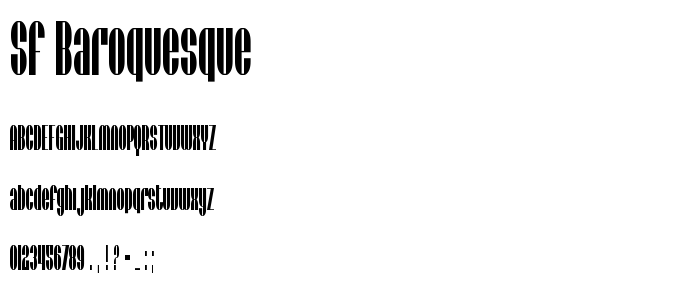Sf_Baroquesque font