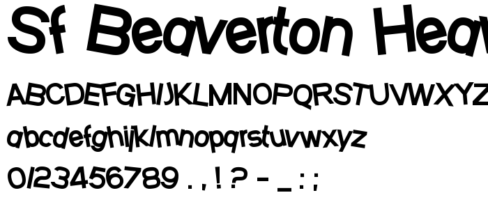 Sf_Beaverton_Heavy font