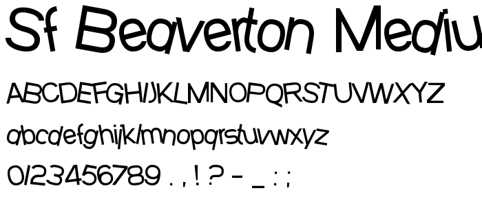 Sf_Beaverton_Medium font