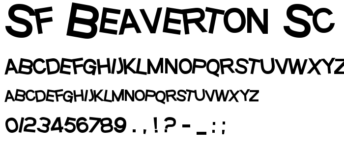 Sf_Beaverton_Sc_Heavy font