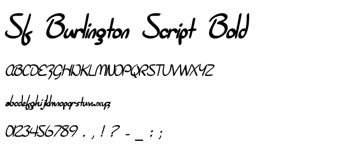 Sf_Burlington_Script_Bold font