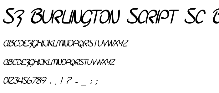 Sf_Burlington_Script_Sc_Bold font