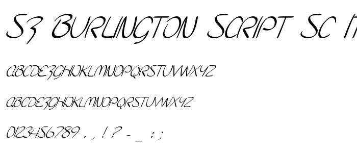 Sf_Burlington_Script_Sc_Italic font