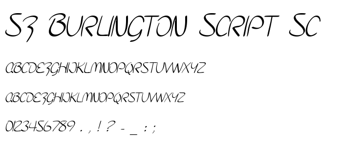 Sf_Burlington_Script_Sc font