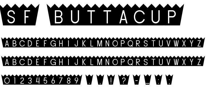 Sf_Buttacup font