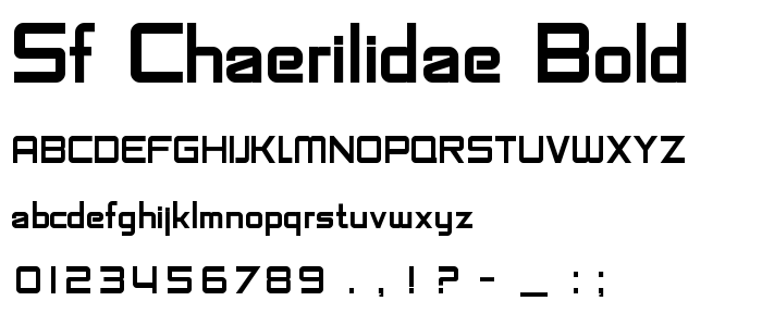 Sf_Chaerilidae_Bold font