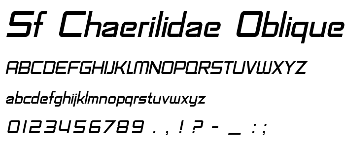 Sf_Chaerilidae_Oblique font