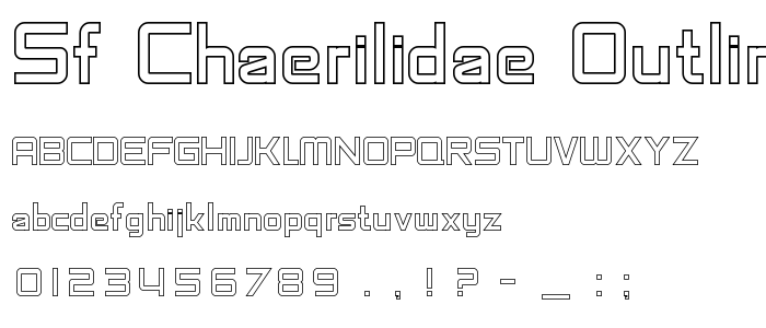Sf_Chaerilidae_Outline font