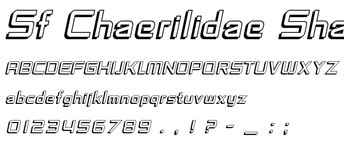 Sf_Chaerilidae_Shaded_Oblique font