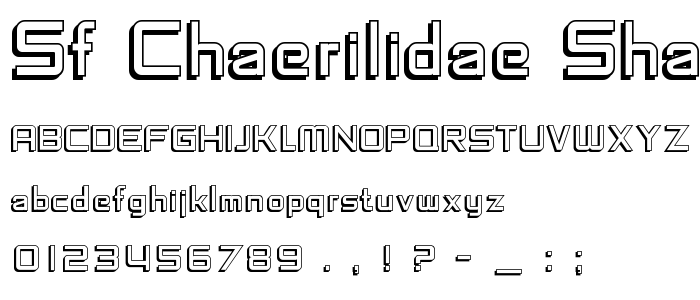 Sf_Chaerilidae_Shaded font