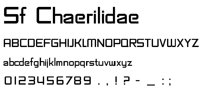 Sf_Chaerilidae font