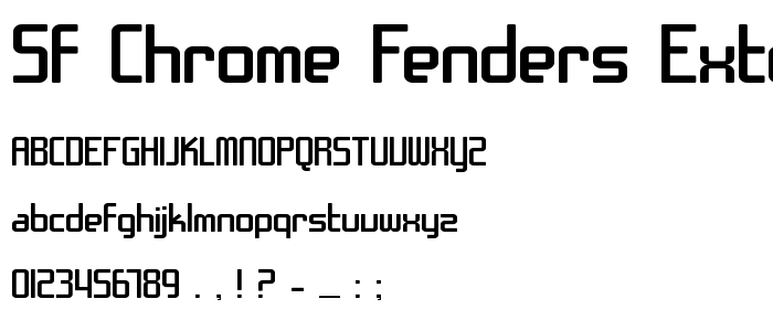 Sf_Chrome_Fenders_Extended font