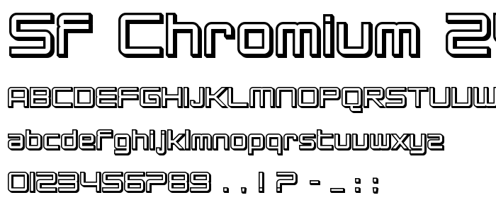 Sf_Chromium_24_Bold font