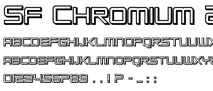 Sf_Chromium_24_Sc_Bold font