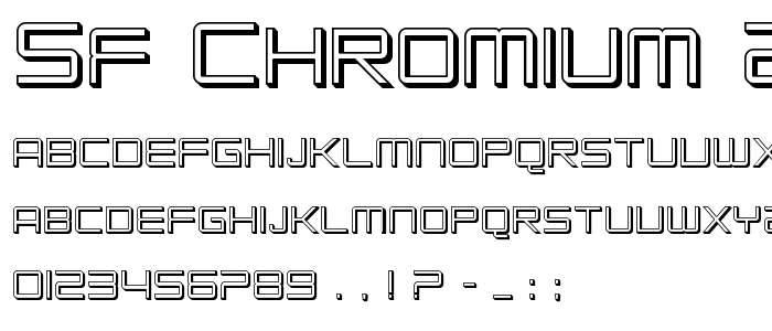 Sf_Chromium_24_Sc font