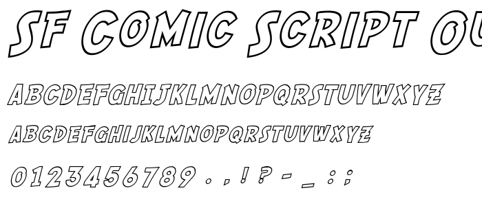 Sf Comic Script Outline Free Font Download Font Supply Sf Comic Script Outline Free Font Download Font Supply