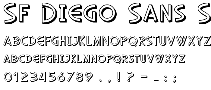 Sf_Diego_Sans_Shaded font