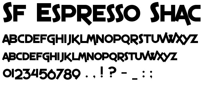 Sf_Espresso_Shack_Bold font