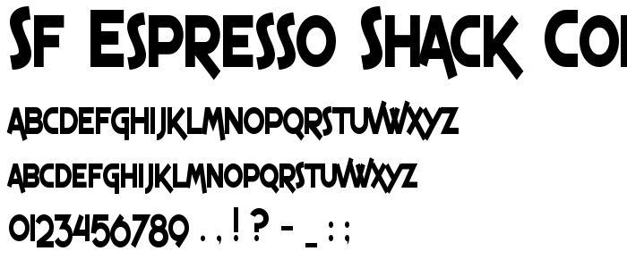 Sf_Espresso_Shack_Condensed_Bold font