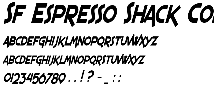 Sf_Espresso_Shack_Condensed_Italic font
