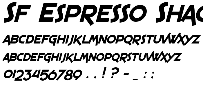 Sf_Espresso_Shack_Italic font