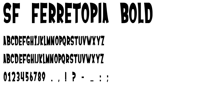 Sf_Ferretopia_Bold font