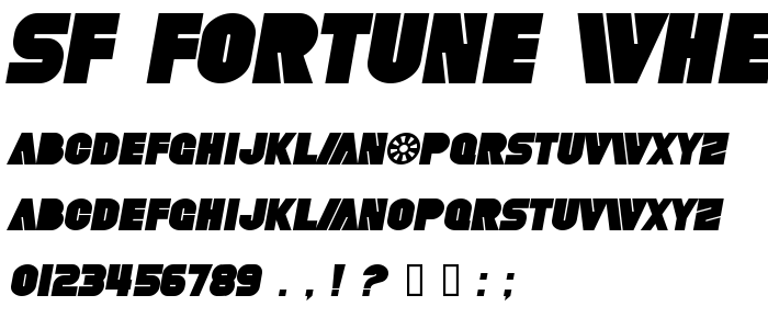 Sf_Fortune_Wheel_Bold_Italic font