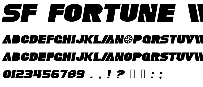 Sf_Fortune_Wheel_Extended_Italic font