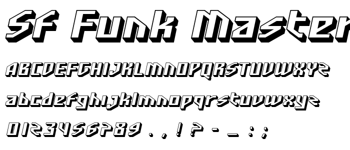 Sf_Funk_Master_Oblique font