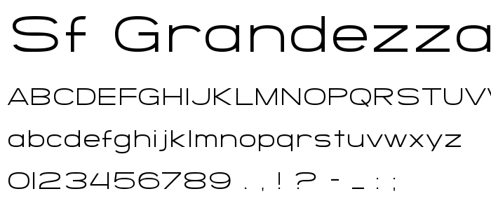 Sf_Grandezza_Light font