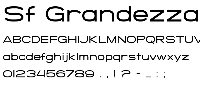 Sf_Grandezza_Medium font