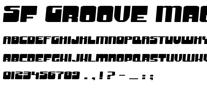 Sf_Groove_Machine_Extended font
