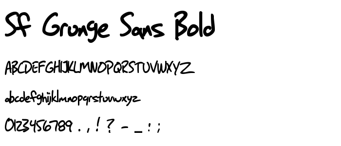 Sf_Grunge_Sans_Bold font