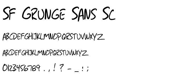 Sf_Grunge_Sans_Sc font