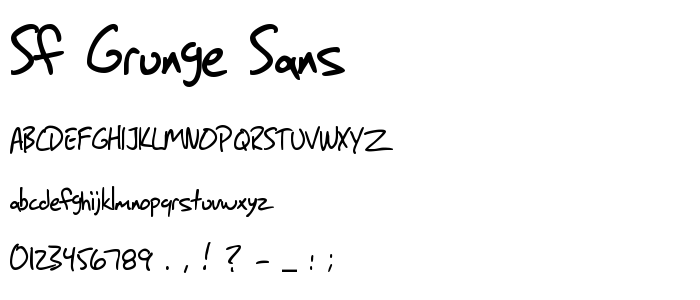 Sf_Grunge_Sans font