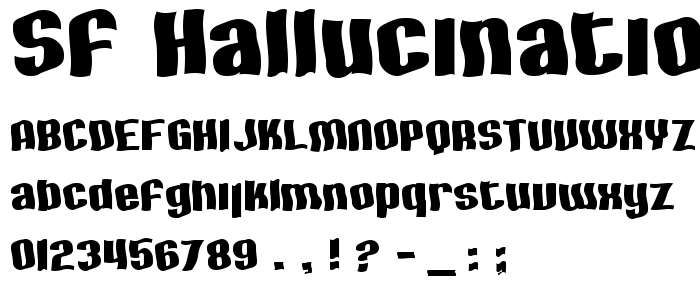 Sf_Hallucination font