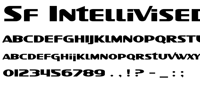 Sf_Intellivised_Extended font