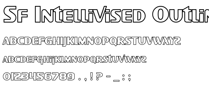 Sf_Intellivised_Outline font