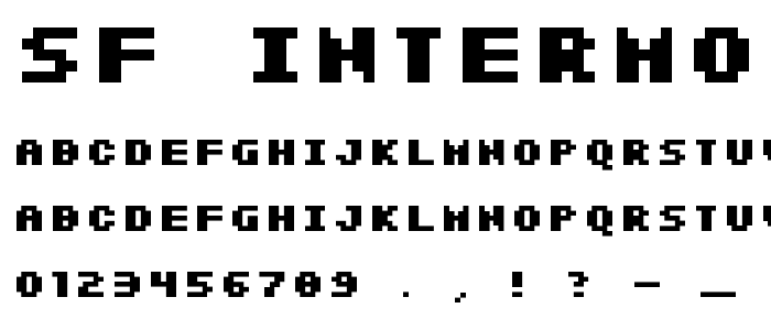 Sf_Intermosaic_Bold font