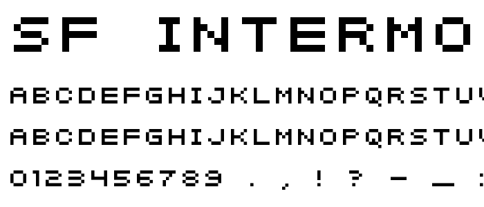 Sf_Intermosaic font