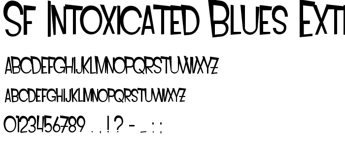 Sf_Intoxicated_Blues_Extended font