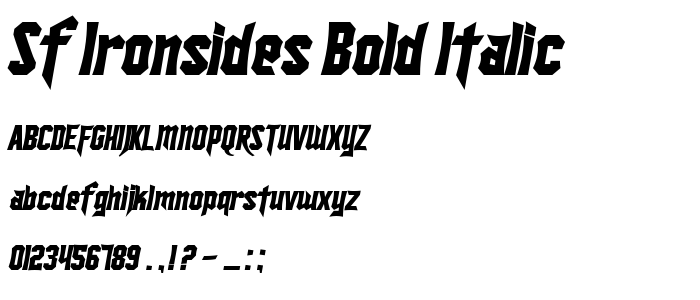 Sf_Ironsides_Bold_Italic font