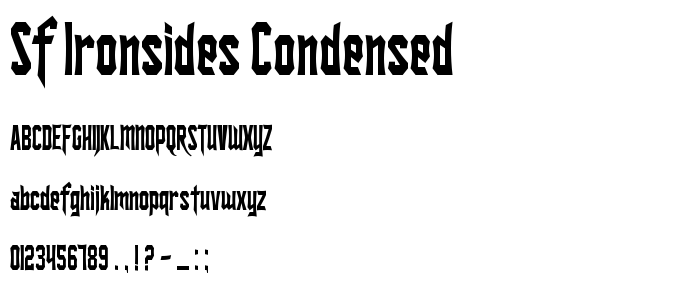 Sf_Ironsides_Condensed font
