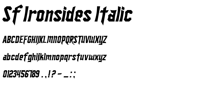 Sf_Ironsides_Italic font
