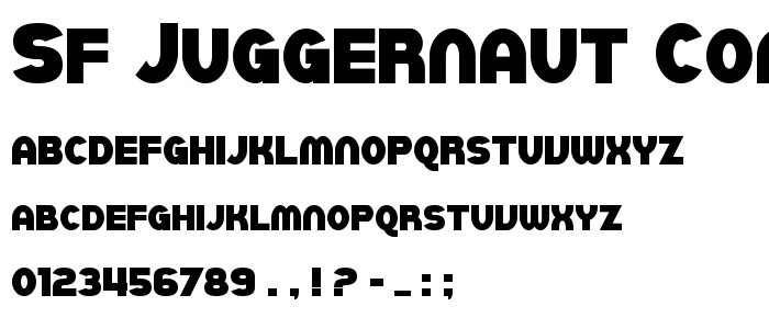Sf_Juggernaut_Condensed_Bold font