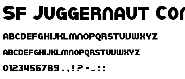Sf_Juggernaut_Condensed font