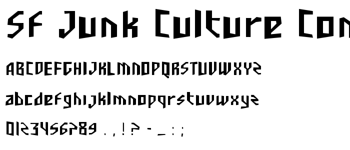 Sf_Junk_Culture_Condensed font
