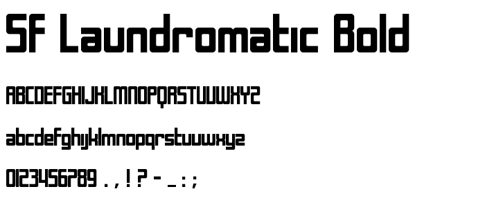 Sf_Laundromatic_Bold font
