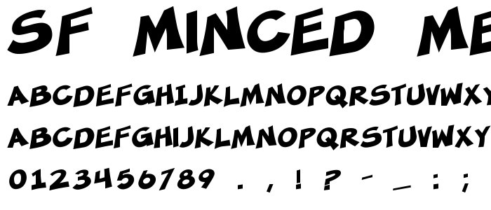 Sf_Minced_Meat_Bold font