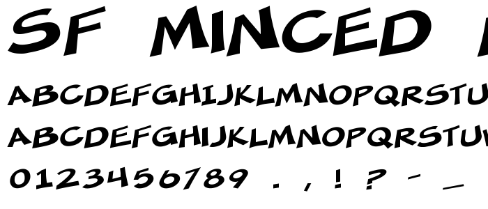 Sf_Minced_Meat_Extended font